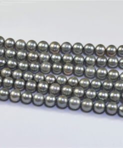 10-11mm round Freshwater pearl Genuine Pearl Strand For Women Jewelry grey color