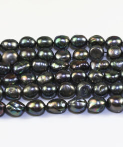 12-13mm AA peacock black nugget baroque natural real freshwater pearl wholesale