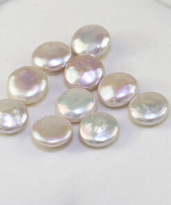 14-15mm good quality half drilled coin loose pearl oyster freshwater pearl