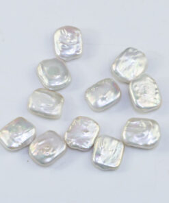 14x16mm AA rectangle wholesale white freshwater pearl loose beads