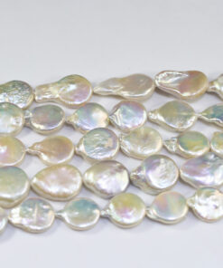 15-16mm drop coin AA grade Natural Cultured Quality Large Pearl Strand