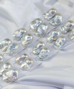 fireball nucleated pearl half drilled baroque freshwater pearl loose beads