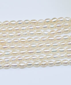 3-4mm small size rice seed wholesale white natural freshwater real pearl string bead