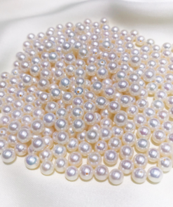 half drilled round real cultured fresh water freshwater loose pearls