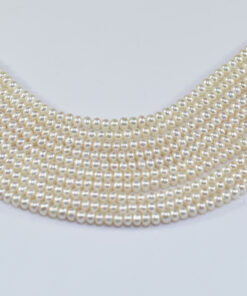 4-5mm button shape natural genuine real wholesale freshwater strand