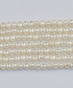 4-5mm Potato shape natural freshwater pearl strand