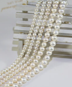 4-8mm cultured natural real freshwater pearl strand pearl string beads wholesale