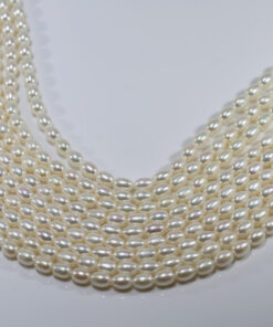 5-6mm 3A grade teardrop freshwater pearl bead string strands price pearl