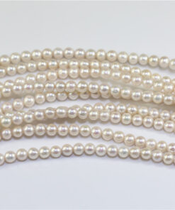 6-7mm wholesale pearl beads chain for jewelry making A round