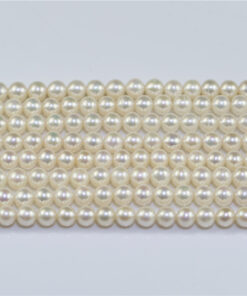 6mm wholesale Freshwater pearl Natural Cultured Freshwater Pearls Strand