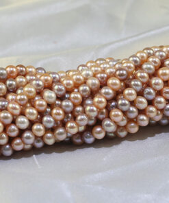 7mm AA- off round high quality freshwater pearl strand wholesale