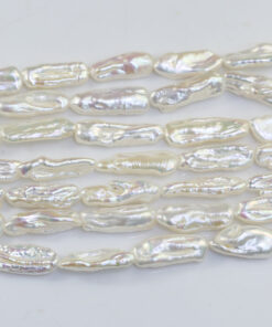 7x16mm Biwa pearl strand wholesale cultured freshwater pearl