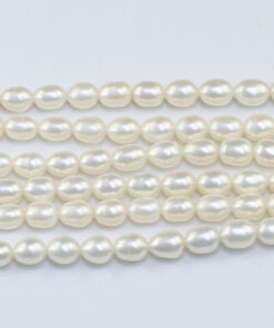 8-9mm rice shape natural pearl strands wholesale