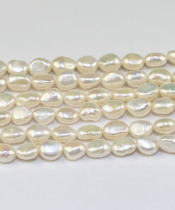 8-9mm baroque 3A white color cheap price real freshwater baroque pearls