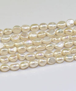 8mm AA nugget baroque freshwater pearl beads dyed wholesale pearl string
