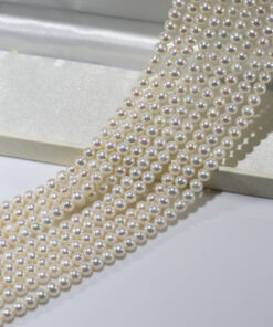 5-6mm Natural Pearl Freshwater Semi Finished Pearl Cages Strand
