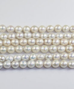 10-11mm nucleated edison natural freshwater baroque pearls