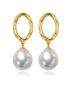 11-12mm edison baroque freshwater fashion pearl jewelry studs earrings