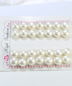12-12.5mm button 3A white natural freshwater button pearls price
