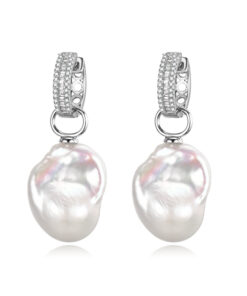 13-15mm AA+ baroque pearl earring big size freshwater pearl earring