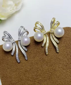 7-8mm Wholesale Real Natural Freshwater Pearl Stud Pearl Earring