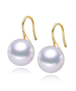 7.5-8mm round 3A wholesale freshwater pearl earrings