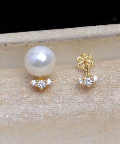 7mm 3A 925 sterling silver needle pearl earrings freshwater pearl earrings
