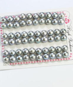 8--8.5mm 3A natural genuine real button shape loose freshwater pearls