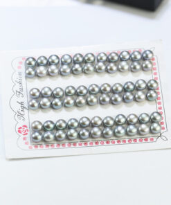 8-8.5mm Natural Cultured Freshwater Button Loose Pearl