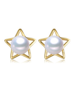 8-8.5mm button freshwater cultured small pearl studs earrings