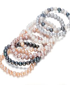 8-9mm freshwater genuine freshwater real pearl bracelet bangle bracelet