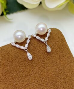 8mm button New Arrived Luxury CZ Cubic Zirconia Earrings Stud Jewelry