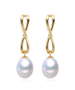 8mm drop 3A fashion new freshwater pearl earrings silver wholesale