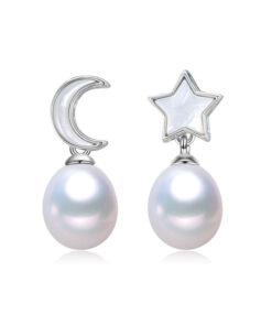 8mm drop bridal women freshwater pearl earrings wholesale
