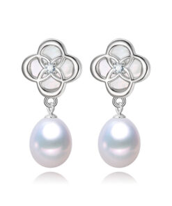 8mm drop shape Freshwater Pearl Earring Women Stud Earrings
