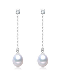 8mm drop simple fashion women's earrings set pearl earrings for women