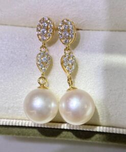 8.5-9mm fashion natural freshwater pearl hanging earring