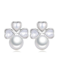 7-8mm Natural Freshwater pearl earring stud for women
