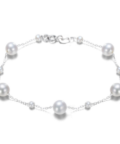 925 sterling silver wholesale cultured natural real pearl jewelry bracelets