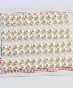Natural freshwater pearl 7-8mm Loose button pearl Cultured pearl