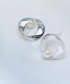 Pearl Earrings Real Natural Freshwater Pearls 6.5mm pearl Earrings