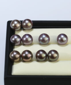 12-13mm purple AA+ round natural color beads freshwater loose pearls