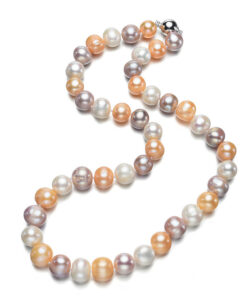 10-11mm AA potato Pearl Necklace initial jewelry necklaces