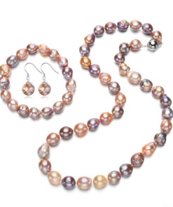 10-11mm edison baroque mixed color shinning pearl set