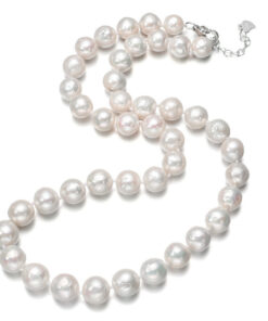 10mm wrinkled round Wholesale Custom Fashion pearl necklace