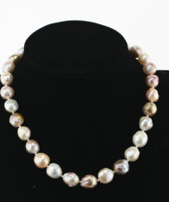 11-12mm edison baroque New Real Mixed Color Pearl Jewelry Necklace
