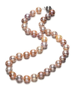 11-12mm edison round freshwater genuine pearl elegant necklace