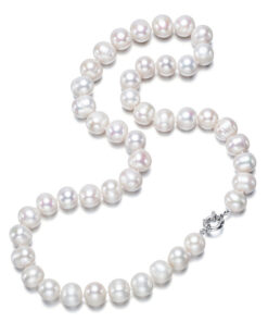11-12mm potato AA white color 18 inches freshwater pearl necklace