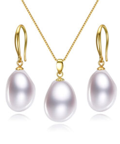 12mm golden color 925silver real fresh water natural pearl choker sets