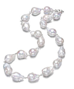 13-15mm baroque freshwater natural pearl necklace design